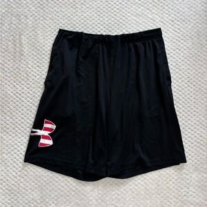 Under Armour Mens Black Athletic Shorts